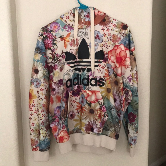 adidas Jackets & Blazers - Adidas originals floral hoodie ⭐️